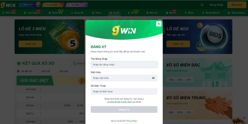 9WIN - Nhà Cái Đang “Làm Mưa Làm Gió” Trên Thị Trường Việt 3 Cách để sở hữu tài khoản nhanh gọn tại 9WIN