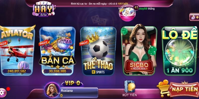 HAYWIN | Top Game Cực Hot, Giao Dịch Siêu Tốc, An Toàn 2 Hệ thống sảnh game hấp dẫn của HAYWIN